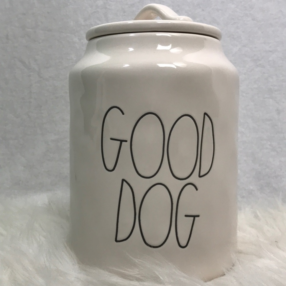 Rae Dunn Good Dog treat canister